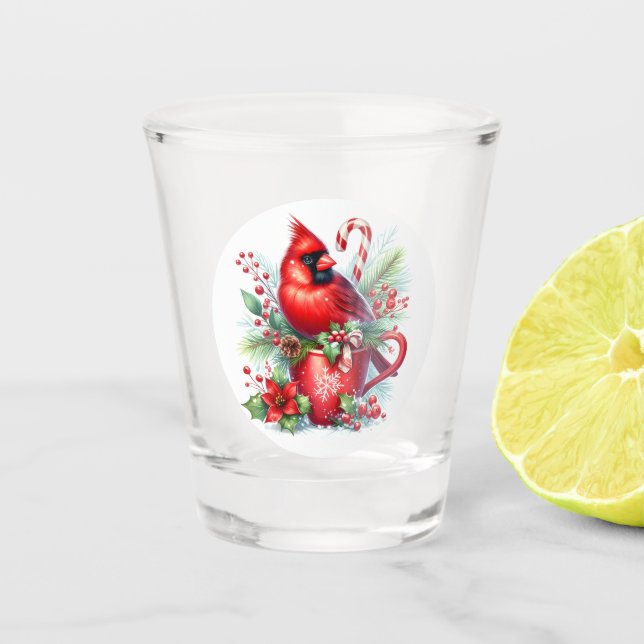 Cardinal Shot Glass (Front)