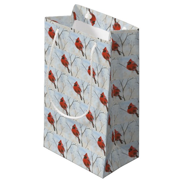 Cardinal Small Gift Bag (Front Angled)