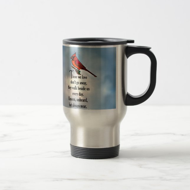 Cardinal "So Loved" Poem Travel Mug (Right)