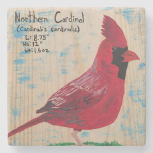 Cardinal Stone Coaster