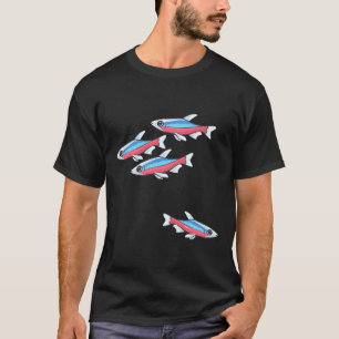 Cardinal Tetra Schooling Tetra Community Fish T-Shirt