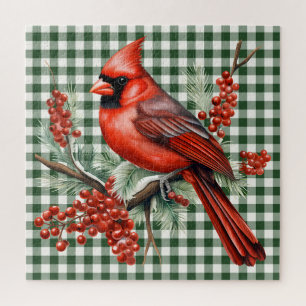 Cardinal Throw Pillow Jigsaw Puzzle