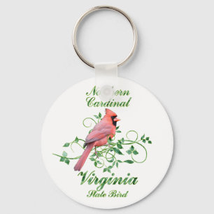 Cardinal Virginia State Bird Key Ring