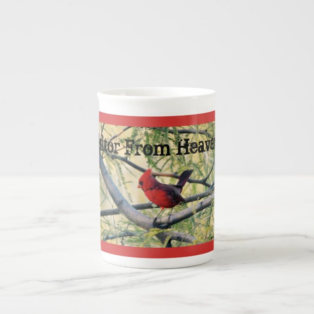 Cardinal "Visitor From Heaven" Coffee/Tea Cup/Mug Bone China Mug (Front)