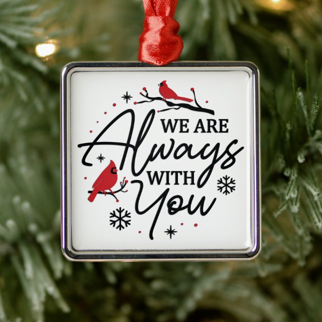Cardinal/We Are Always With You Metal Tree Decoration (Tree)