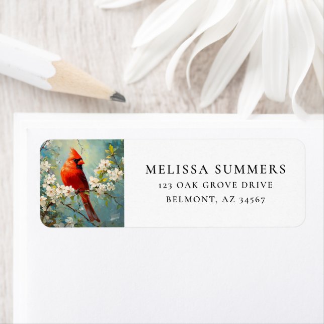 Cardinal White Blossom Flowers Fine Art (Insitu)