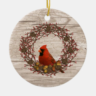 Cardinal Wreath Ornament