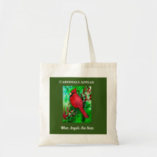 Cardinals Appear Angels Are Near Inspiration Tote Bag