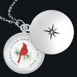 Cardinals Appear When Angels Are Near Locket Necklace<br><div class="desc">From our Red Cardinal Memorial Collection - the saying reads "Cardinals Appear When Angels Are Near"</div>