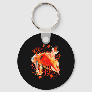 Cardinals Appear When Angels Are Near Memorial Quo Key Ring