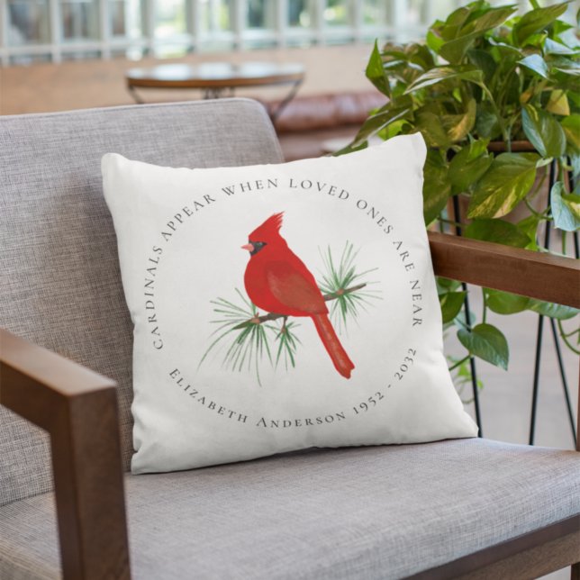 Cardinals Appear When Loved Ones Are Near Cushion (Creator Uploaded)