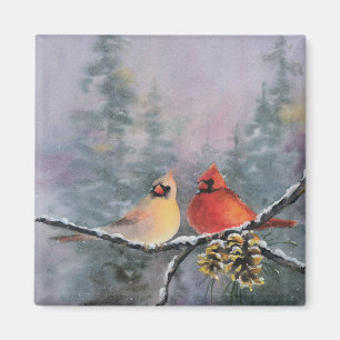 CARDINALS by SHARON SHARPE Magnet