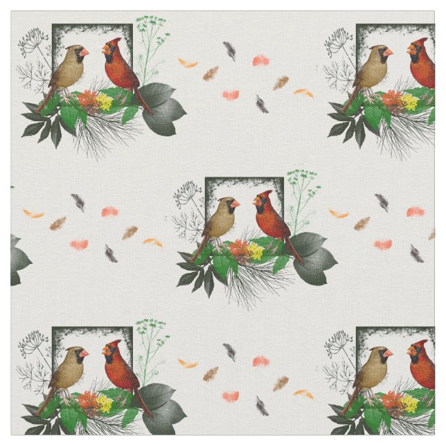 Cardinals Corner Fabric (choose colour) (Close Up)