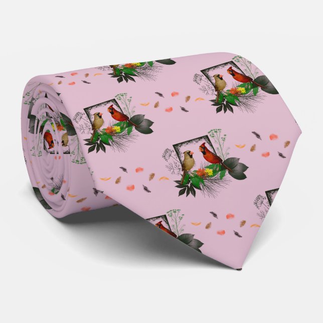 Cardinals Corner Tie (Dusty Pink) (Rolled)