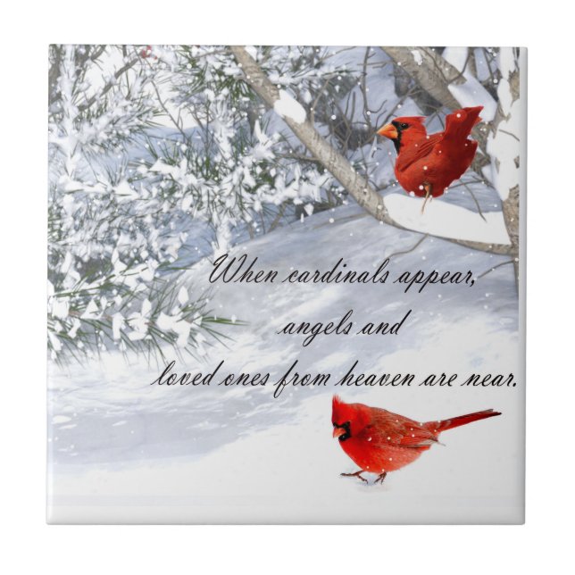 cardinals from heaven tile (Front)