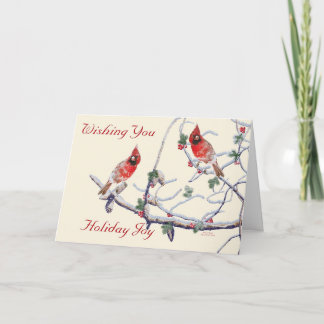 Cardinal's Holiday Greeting Card
