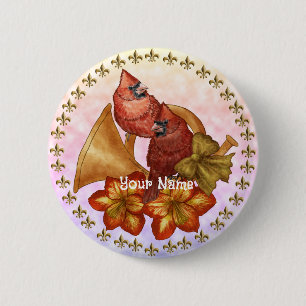 Cardinals Horn  6 Cm Round Badge