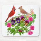 Cardinals in the Garden Mousepad