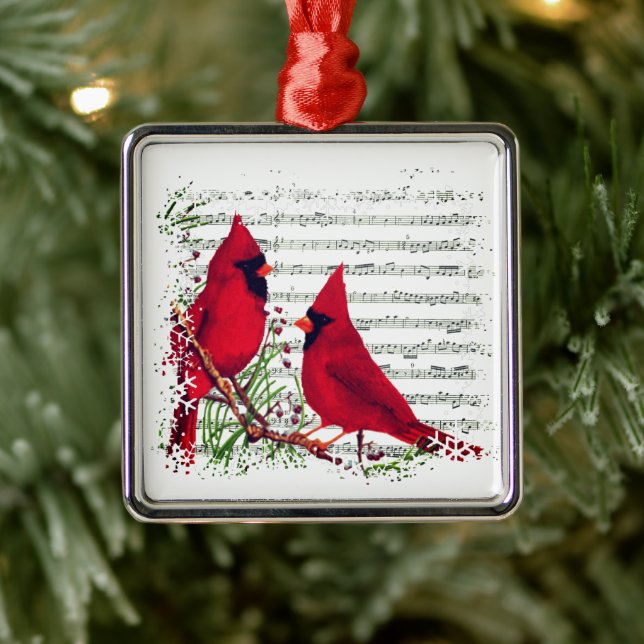 Cardinals Metal Tree Decoration (Tree)