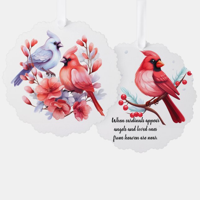 cardinals ornament (Front/Back)