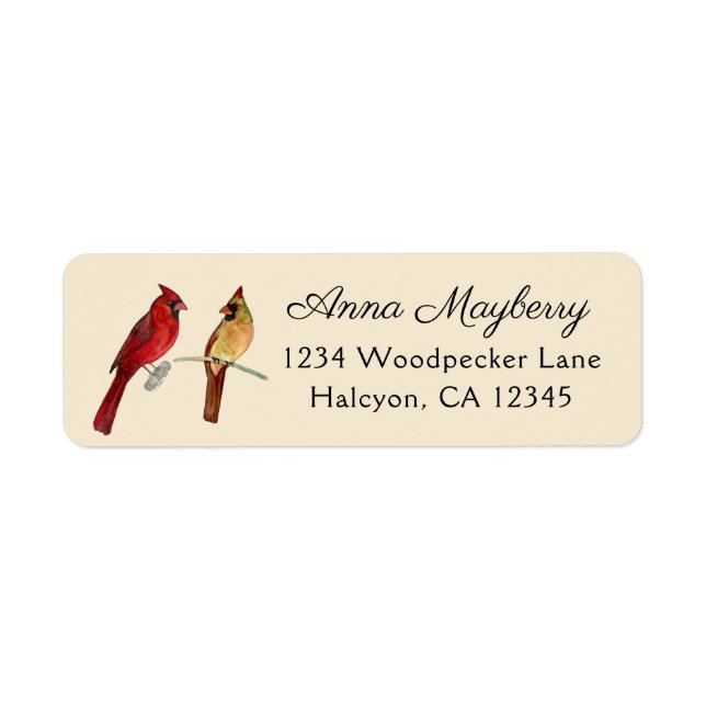 Cardinals Return Address Label (Front)
