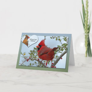 Cardinals Valentine Holiday Card