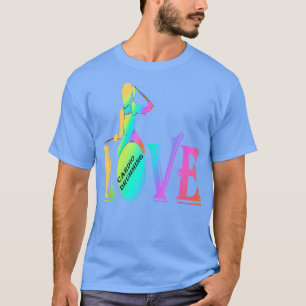 Cardio and gym colored love cardio drumming T-Shirt