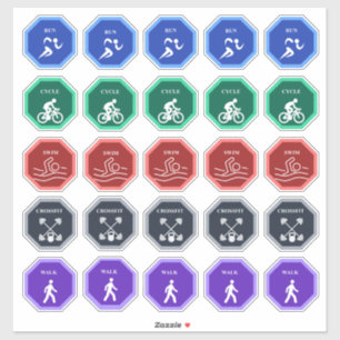 Cardio Days Workout Tracker Planner Stickers