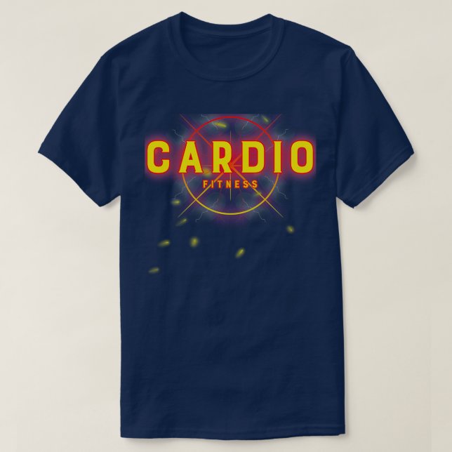 CARDIO FITNESS gym training running motivational s T-Shirt (Design Front)
