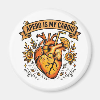 Cardio Happy Hour Tee Magnet