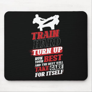 Cardio Kickboxing Design For Kickboxer Mouse Pad
