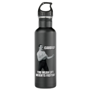 Cardio - Lift Weights Faster - Overly Manly Man 710 Ml Water Bottle