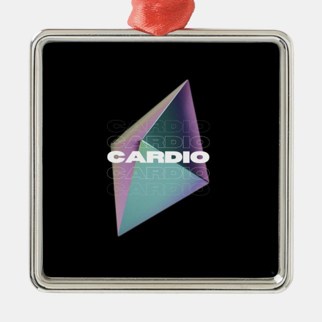 Cardio Metal Tree Decoration (Front)