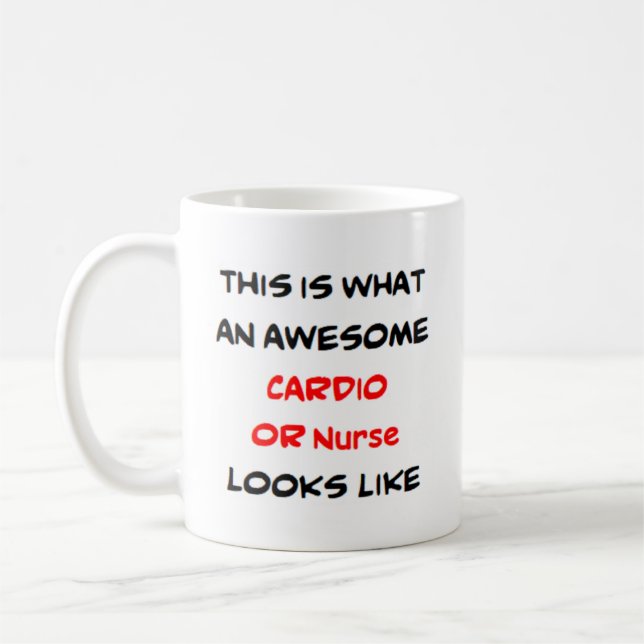 cardio or nurse, awesome coffee mug (Left)