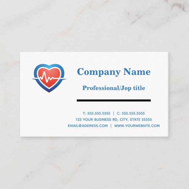 CARDIOLOGIST  BUSINESS CARD (Front)