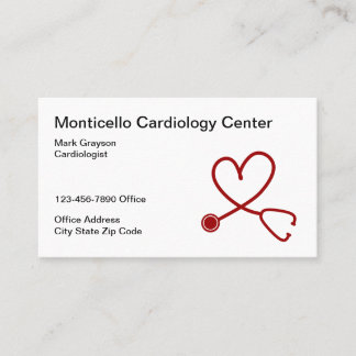 Cardiologist Cardiology Centre Business Card