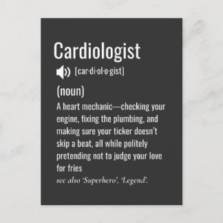 Cardiologist Definition Postcard