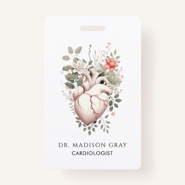 Cardiologist Doctor ID Badge (Front)
