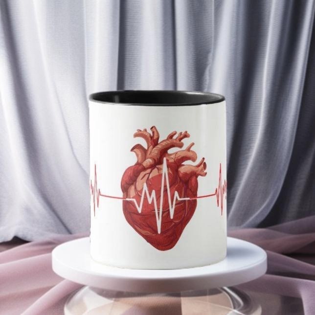 Cardiologist Heart Doctor Cardiology Echo Design Mug (Creator Uploaded)