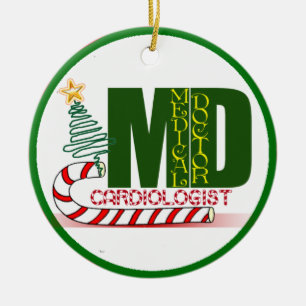 CARDIOLOGIST HEART DOCTOR CHRISTMAS MERRY CERAMIC TREE DECORATION