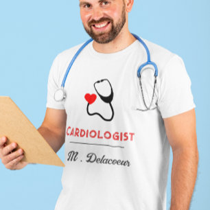 Cardiologist -  heart shaped stethoscope  T-Shirt