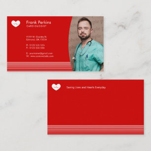 Cardiologist Heart Specialist Heart Doctor Business Card