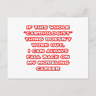 Cardiologist Humour ... Modelling Career Postcard