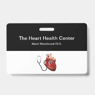 Cardiologist Medical Name Badges Template ID Badge