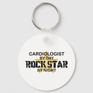 Cardiologist Rock Star by Night Key Ring