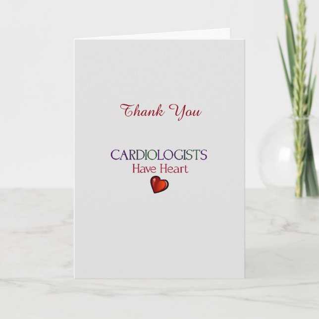 Cardiologist Thank You Card (Front)