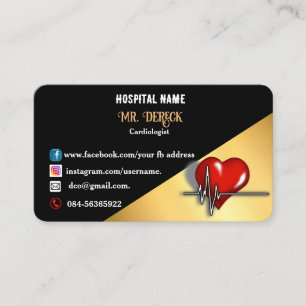 Cardiologists Business Card