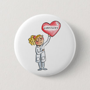 Cardiology 6 Cm Round Badge