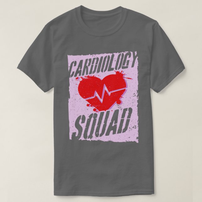 Cardiology Cardiologist Cardiovascular T-Shirt (Design Front)