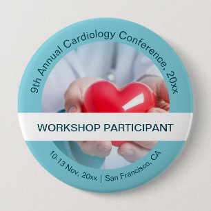 Cardiology Cardiothoracic Medical Conference 10 Cm Round Badge